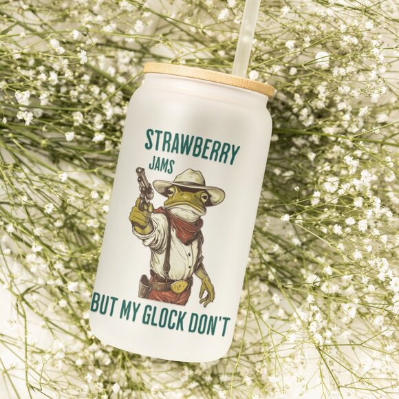 Frog Mug, Funny Meme Mug, Unhinged Graphic, Funny Mugs, Strawberry Jams, 16oz - Picture 4 of 7